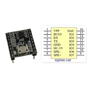 JQ8900-16P 4Mb Uart Voice Recording <strong>Programmable</strong> <strong>Spi</strong> <strong>Flash</strong> <strong>Usb</strong> Mp3 Sound Module Voice Sound Module - Product Image 4