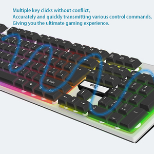 Custom Spanish LED Gaming <strong>Keyboard</strong> &amp; <strong>Mouse</strong> Combo Ergonomic Optical Gaming <strong>Mouse</strong> &amp; <strong>Keyboard</strong> Set for <strong>Computer</strong> <strong>Desktop</strong> - Product Image 4