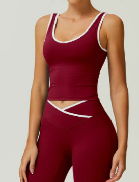 gilet short rouge