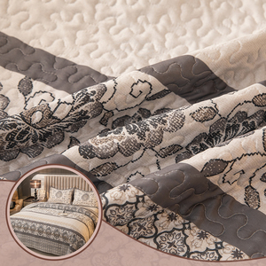 Tất cả các mùa Nữ Hoàng Bohemian <span class=keywords><strong>Quilt</strong></span> 3-mảnh Trọng lượng nhẹ in coverlet và gối thiết lập - Product Image 3