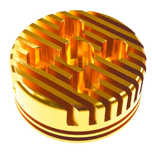 Độ chính xác cao CNC cơ giới xe đạp xe đạp Vàng Anodized xi lanh đầu phù hợp với động cơ đua tùy chỉnh dịch vụ gia công CNC - Product Image 1