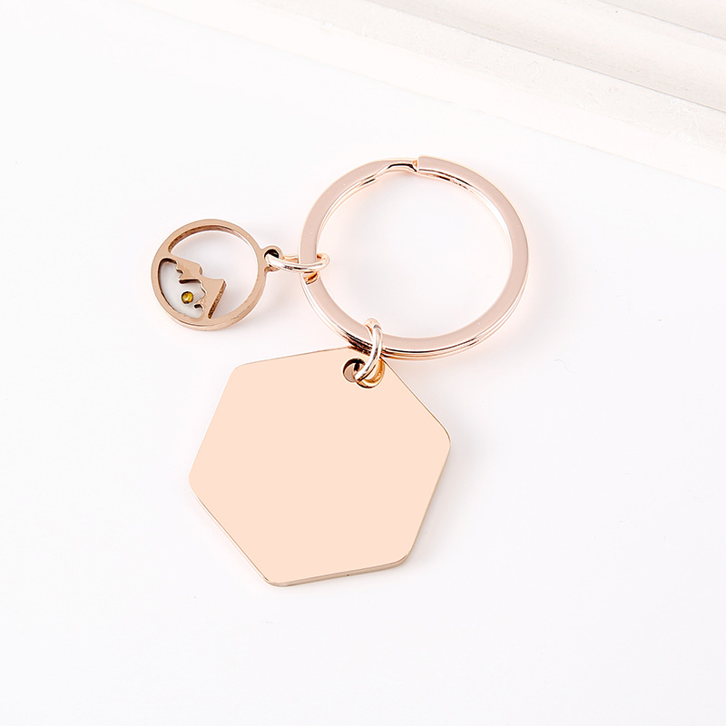 Colza de montaña hexagonal de oro rosa