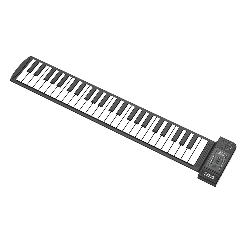 Пианино электронное рулонное, 61 клавиша, утолщенная клавиатура, профессиональное среднее электронное пианино для начинающих