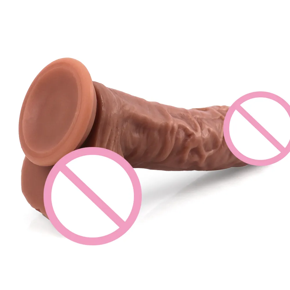 Beleza europeia usa silicone realista longo grosso pênis masturbação dispositivo orgasmo feminino masculino parte inferior do corpo grande vibrador
