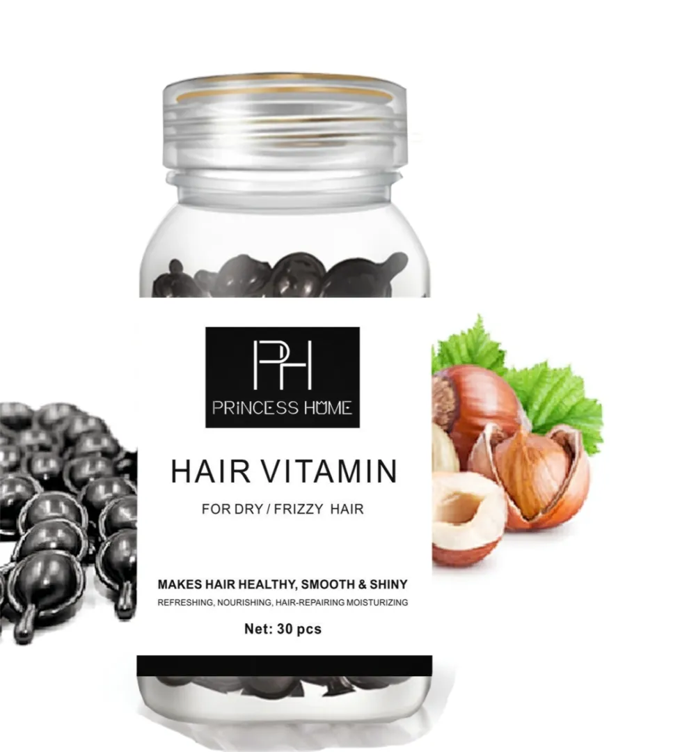 Traitement de soin des cheveux de marque privée capsules de sérum pour la croissance des cheveux hydratante capsules vitaminées à l'huile végétalienne 30PCS/bouteilles