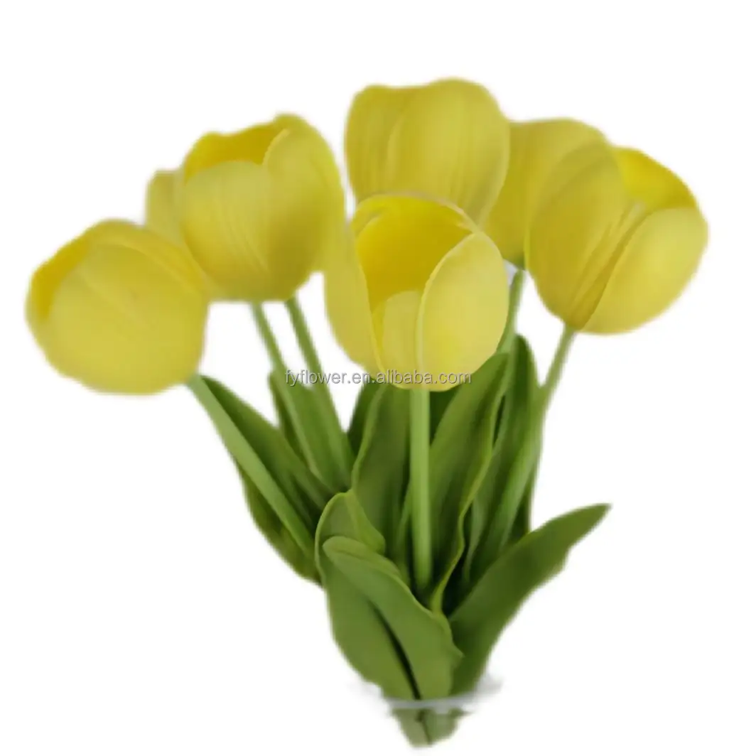 Tallo de ingle amarillo rtificial, ulips