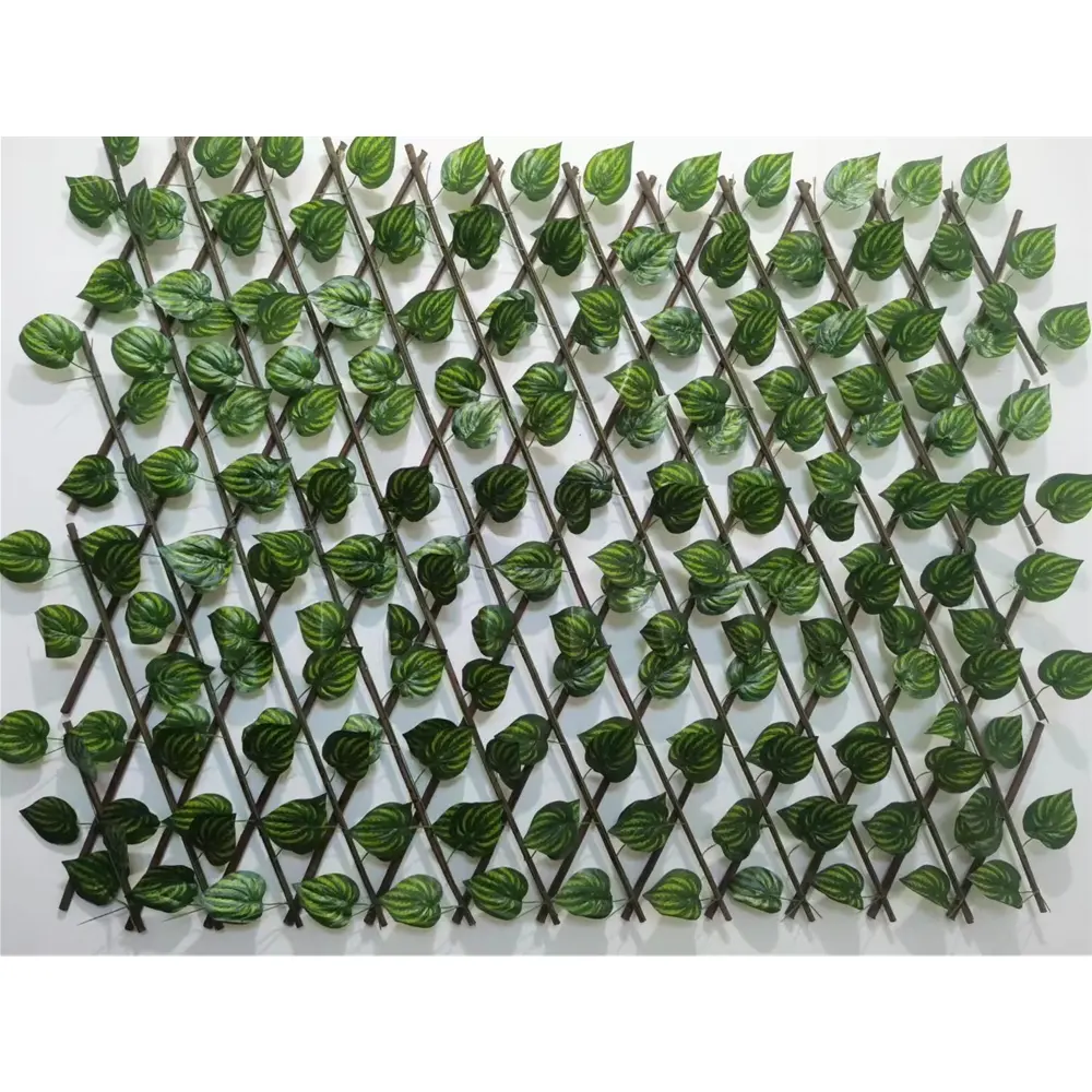 Mur de clôture artificiel Clôture à feuilles en plastique Clôture à feuilles vertes pour la décoration de jardin