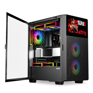 Porta aperta pannello laterale in vetro temperato ATX Gaming Case con schermo Display LCD custodia del Computer - Product Image 4