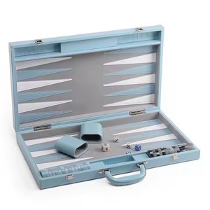 Nhà Máy Tùy Chỉnh Handmade Da Cá Sấu PU Da Xách Tay Sang Trọng <span class=keywords><strong>Backgammon</strong></span> Trò Chơi Thiết Lập - Product Image 2