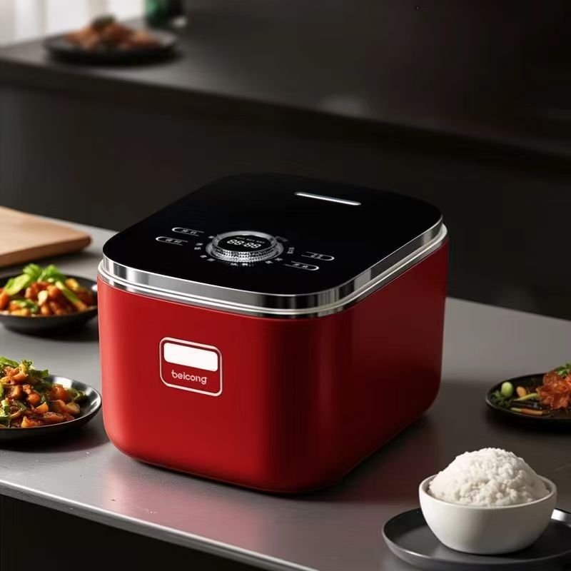 Couvercle supérieur 304 rouge doré de 3 litres