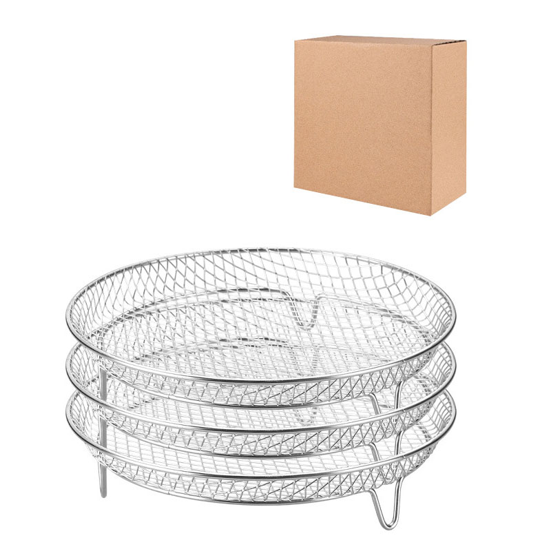 Support rond en acier inoxydable à trois couches