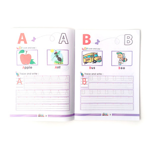 定制印刷1-3岁婴儿ABC练习册英语儿童教育世界字母数字知识册 - Product Image 4