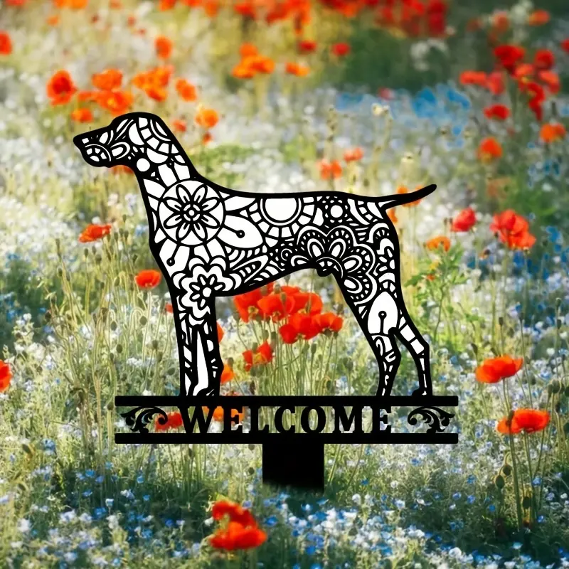 עיצוב גן שיער קצר מצביע חצר כלבים ארט דקו לוגו גן כלבים אביב גן עיצוב חיצוני