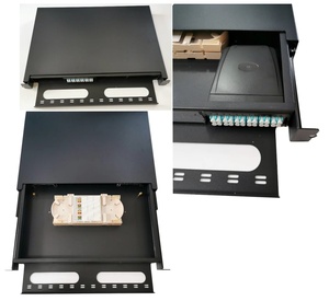 LC MPO MTP Cassette 1U 19 Inch Fiber Optic Termination Slide-Out Box 24 Core Capacity 3G 4G 5G POE Compatible MPO <strong>Patch</strong> <strong>Panel</strong> - Product Image 4