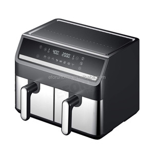 EFORU Smart Digital <strong>Control</strong> Air Fryer Oven Large Capacity <strong>Without</strong> Oil 10L Dual Basket Multi-function Electric Air Fryer - Product Image 2