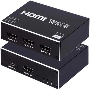 Divisor HDMI 4K, 3 puertos, 1 en 3 salidas, caja de distribuidor de Audio y vídeo Compatible con 3D, Compatible con HDTV, STB, DVD, PS3, proyector - Product Image 1