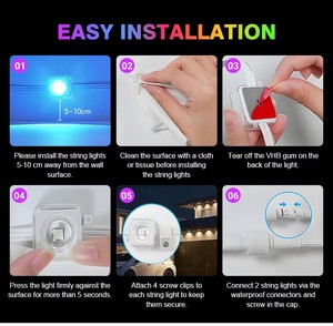 Giáng sinh ngoài trời vĩnh viễn mái hiên Đèn ứng dụng thông minh âm nhạc đồng bộ từ xa mô-đun LED điểm pixel ánh sáng cho bên kỳ nghỉ trang trí nhà - Product Image 5