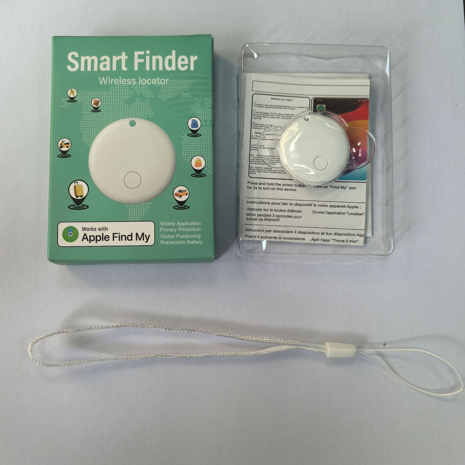 White IOS Smart Tracker F08