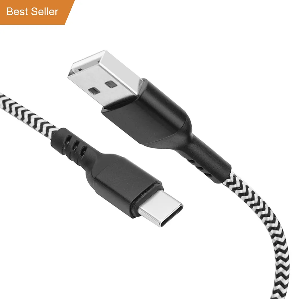 Good Price Supports 5A / 3A/ 2.4A / 2A USB Type A To Type C Male Cable For Mobile Phone Android Samsung