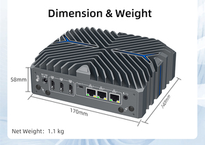 Barbone Fanless <strong>Mini</strong> Pc 14th Gen Ultra5 125U 12 Core <strong>14</strong> Threads Turbo 4.3 GHZ Win11 Pro WiFi <strong>Mini</strong> Pcs - Product Image 3