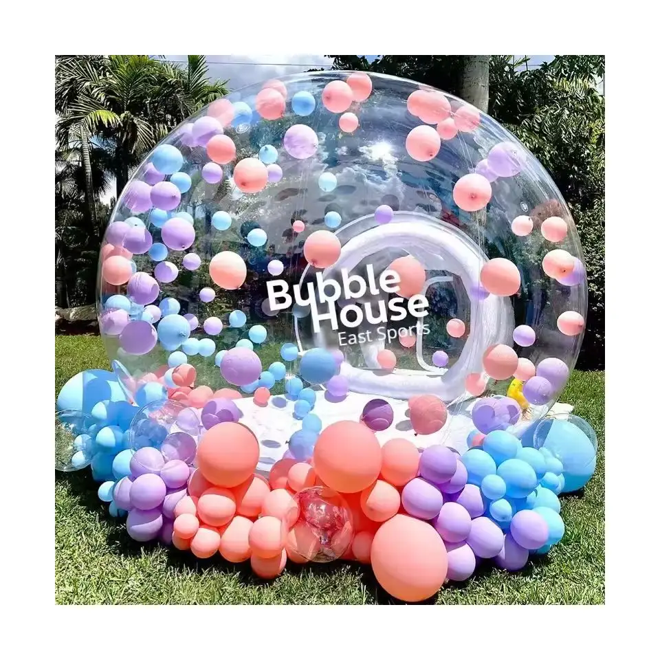 Çocuklar parti balonlar ev dev temizle şişme kristal iglo kubbe şeffaf şişme kabarcık ev