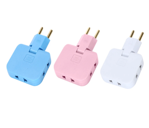 Convertidor de potencia de salida de 4,8mm de la UE, cargador giratorio, adaptador de enchufe de pared, convertidor divisor, enchufe de conversión de energía de uno a tres - Product Image 2