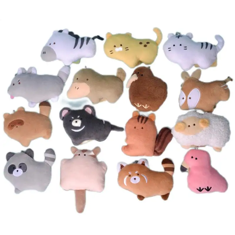15 Styles Mignon Pour Enfants Animal Décoratif Mouton Chat Ours Écureuil Renard En Peluche Poupée Jouets En Peluche Pendentif Cadeau Jouet