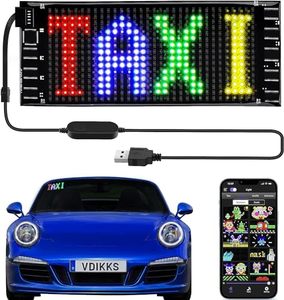 แผงไฟ LED RGB LED DIY ภาพเคลื่อนไหวที่กำหนดเองได้โลโก้โฆษณารถบรรทุกไฟแอปควบคุมการเลื่อนไฟหน้าปีศาจ - Product Image 3