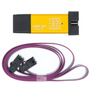 1pcs New USBASP USBISP AVR <strong>Programmer</strong> USB <strong>ISP</strong> USB ASP ATMEGA8 ATMEGA128 Support Win7 64K 10Pin To 6 Pin Adapter Board