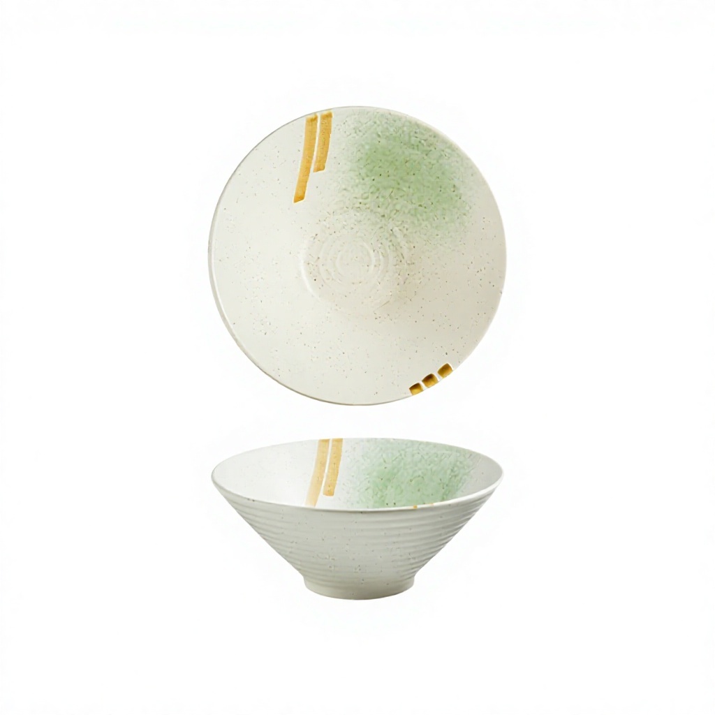 7inch dou li bowl - beginning of spring white