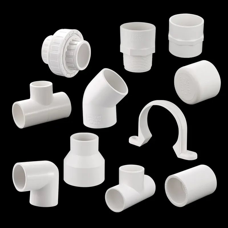 Factory produced customizable sizes female upvc fittings PVC SCH40 FITTINGS brass tee joint pipe tube pipe transition fittings