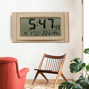 Hochwertige große Tischuhr mit Thermometer und Kalenderfunktion - Product Image 3