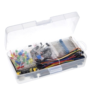 Componente elettronico dispositivo di avviamento di base per Arduino Kit con 830 punti di fissaggio Breadboard resistore per cavi condensatore potenziometro LED - Product Image 5