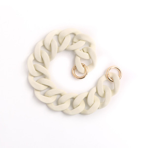 Newest Rainbow Color Acrylic Clasp Phone <strong>Chain</strong> Colorful Cuban Link Detachable Handbag <strong>Chain</strong> for Gift - Product Image 4