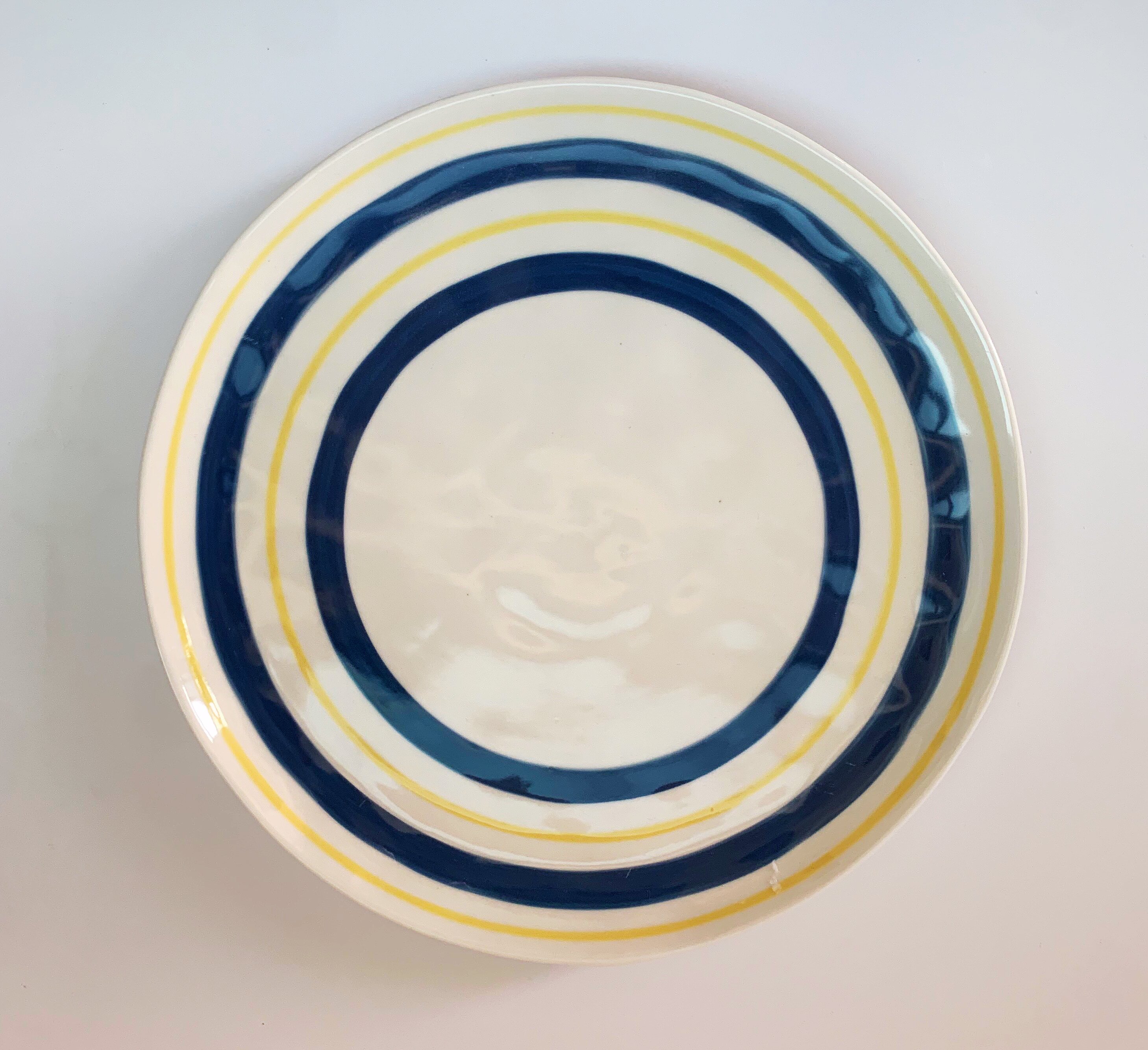 8-inch Dessert Plate Blue Circle