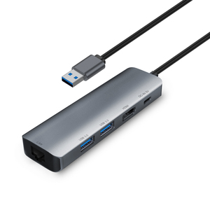 <strong>USB</strong> 3.0 <strong>to</strong> HDTV 7-in-1 with Gigabit Ethernet LAN, DC 5V Charging, 2*<strong>USB</strong> 3.0 Ports, <strong>USB</strong> <strong>to</strong> HDTV Adapter SD/TF Card Reader - Product Image 1
