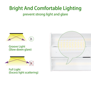 White Anti-glare 3-Power 3-CCT Dip-switch New Design 140lm/w 2FT 3FT <strong>Led</strong> Linear High Bay Light - Product Image 4