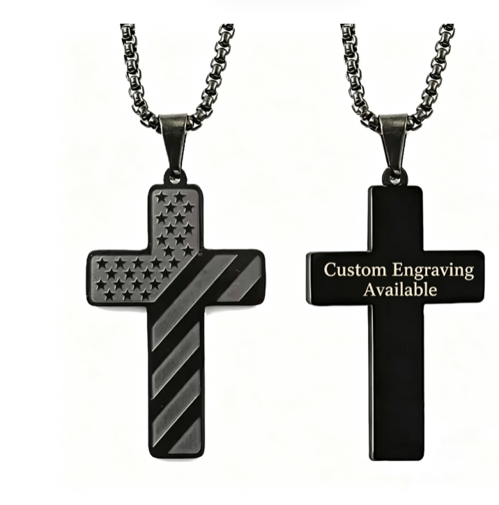 Black customizable engraved letters