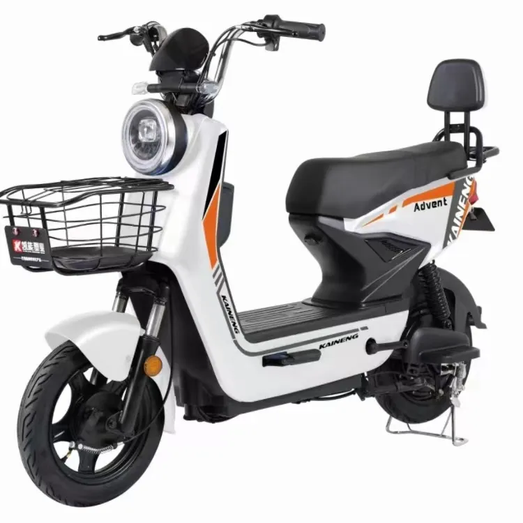 Scooter électrique de loisirs urbains cyclomoteur vélo électrique en acier avec logo personnalisé moteur de moyeu arrière 48V vélo électronique à batterie au plomb