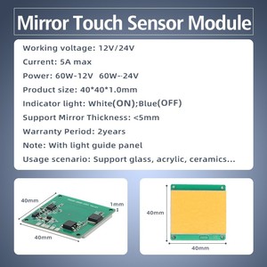 Bathroom <strong>Smart</strong> <strong>Mirror</strong> LED Light Touch Sensor Switch DC 12V 24V 5A Switch Dimming Suitable for Salon Hotel <strong>Mirror</strong> Lighting
