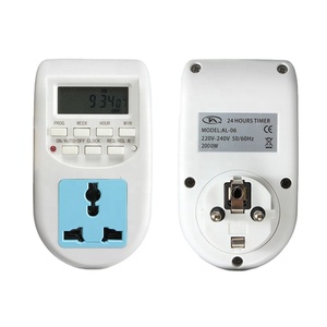 EU Germania presa di corrente universale timer display digitale A CRISTALLI LIQUIDI di controllo del tempo di AL-06 SPINA IN 24 ore TIMER - Product Image 1