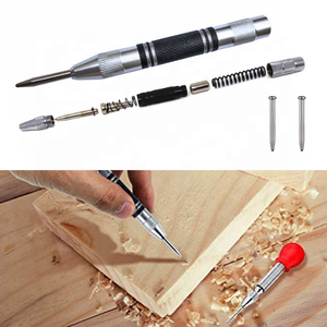 Super <strong>Strong</strong> Automatic Center Punch Black Steel Spring Loaded Center <strong>Hole</strong> Punch with Adjustable Tension Hand Tool for Metal or - Product Image 2