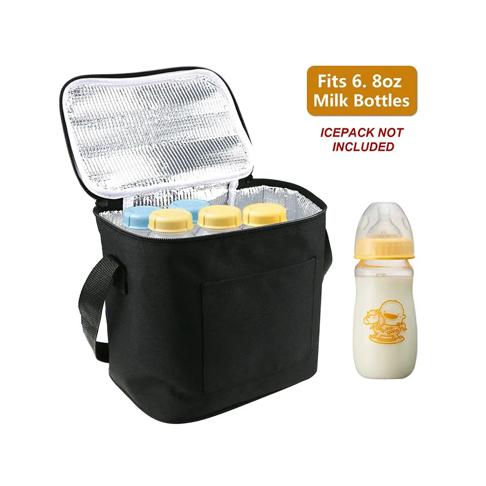 ホット販売中国カスタム断熱母乳哺乳瓶クーラーバッグ。冷凍可能な母乳哺乳瓶クーラーバッグ