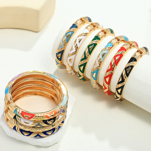 Cross-Biên Giới Retro Phong Cách Hình Học Mạ Vàng Hợp Kim Quyến Rũ Vòng Đeo Tay Cho Phụ Nữ Hợp Thời Trang Thiết Kế Thích Hợp Phóng Đại Thời Trang - Product Image 1