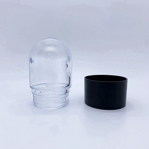120ml26dram耐子性ドーム丸型花防臭コンテナガラス瓶CRCドームキャップ付き