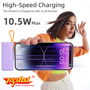 2024 New <strong>Design</strong> Mini Portable 5000mAh Capacity Capsule Power Bank Charger Built-In Cable 10.5W <strong>Output</strong> Type-c <strong>Input</strong> Interface - Product Image 4