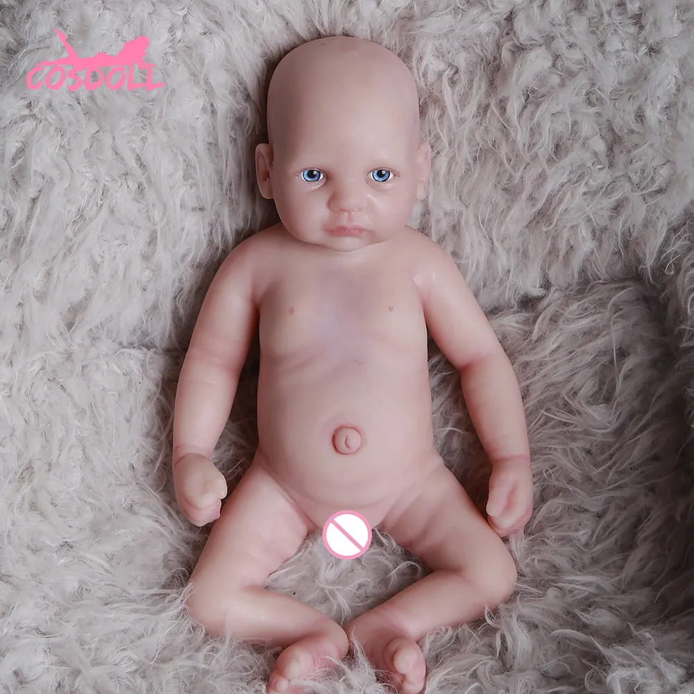 Magazzino d'oltremare mini reborn dolls silicone baby Pre gravidanza training reborn baby doll silicone