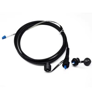 IP 68กันน้ำ MINI SC APC 1F G657A2 FTTH สายเคเบิ้ล pigtail 50M LC เชื่อมต่อ MPO Type สำหรับ5G เครือข่าย POE