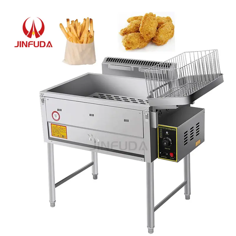 Toptan patates ve kızarmış tavuk fritöz makine restoran ticari elektrikli fritöz çok fonksiyonlu ve taşınabilir