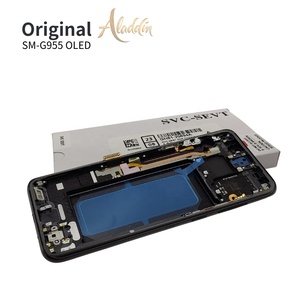 Soft OLED G955 ชุดบริการ LCD สําหรับ Samsung Galaxy S8 plus ซ่อมอะไหล่โทรศัพท์มือถือ LCD พร้อมชุดกรอบ